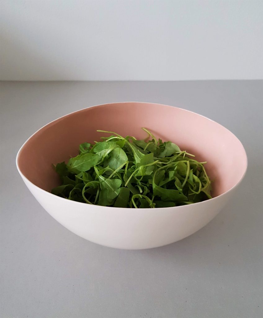 Pink Bowl With Rocket